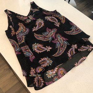 Lane Bryant Sleeveless Swing Tiered Tunic-Like New